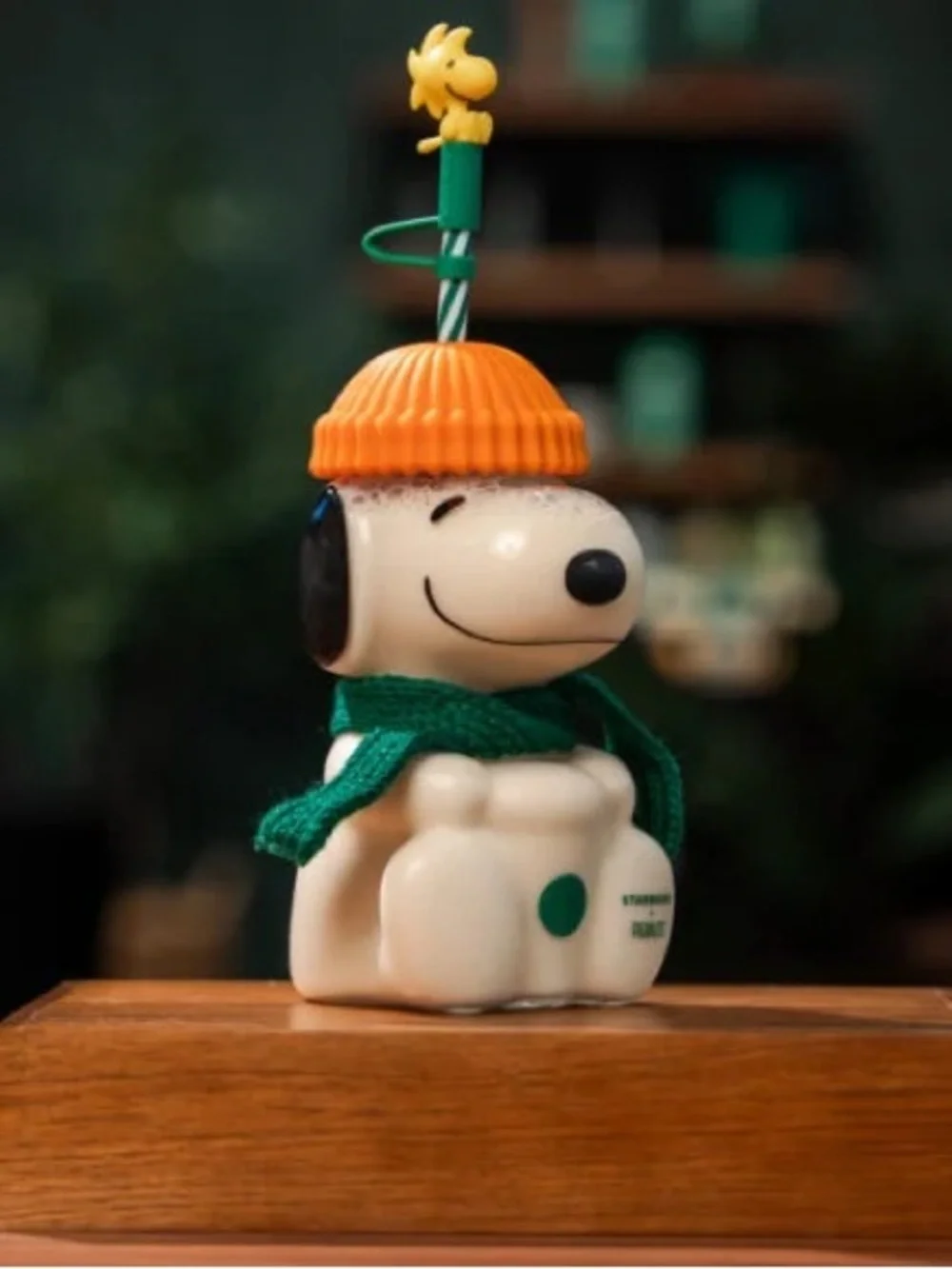 NWT Snoopy Glass Cold Cup Peanuts + Starbucks Collection 20oz Limited Edition